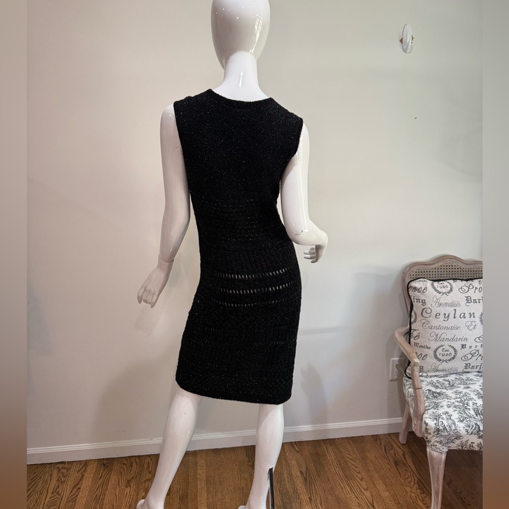 Les Compains Italy Knit Sparkly Witchy Whimsical Dress - Picture 4 of 5